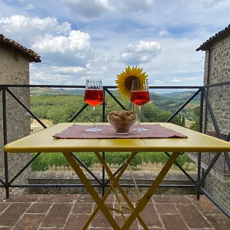 Appartamento Balcone Sulla Vigna - Romantic Getaway In Umbria -Borgo Solfagnano Solfagnano Parlesca